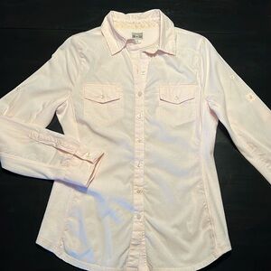 Converse One Star Pale Pink Fitted Button Down